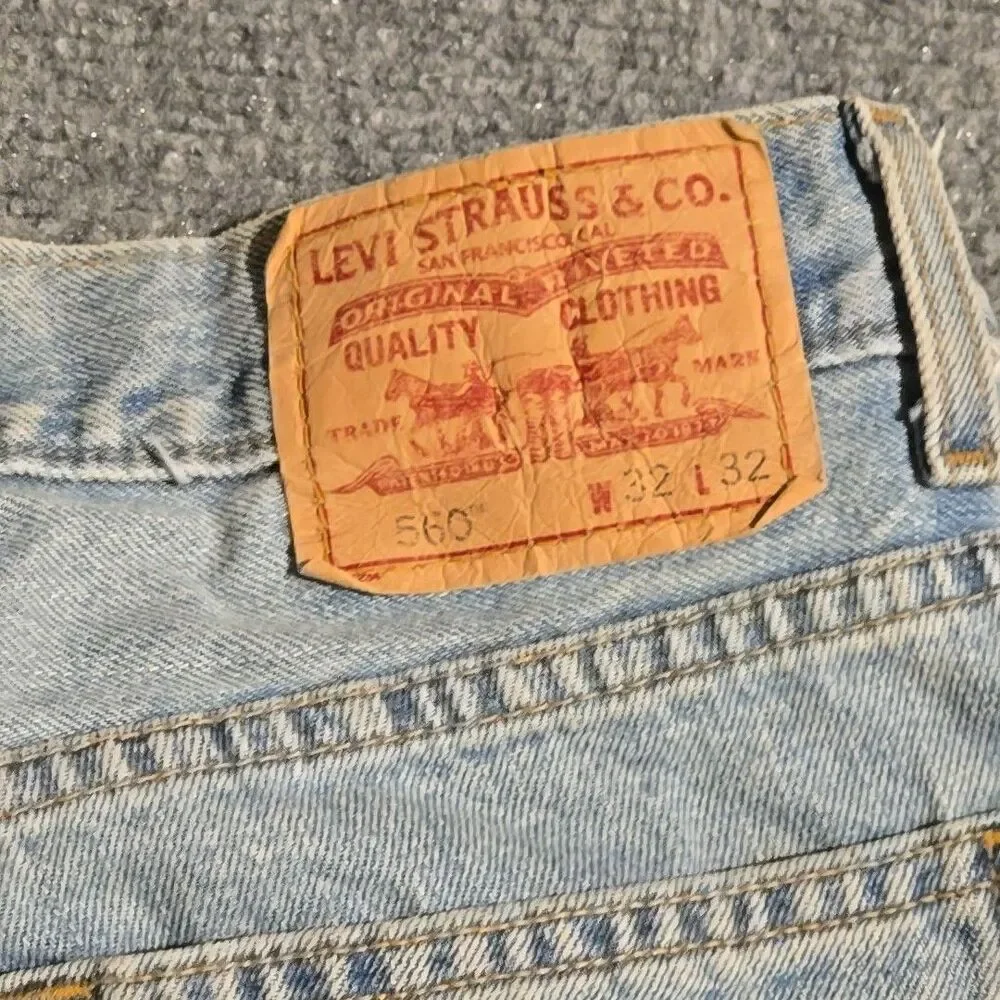 Vintage Levis 560 Jeans Mens 32x32 Blue Loose Fit Y2K 2004 Comfort Fit
